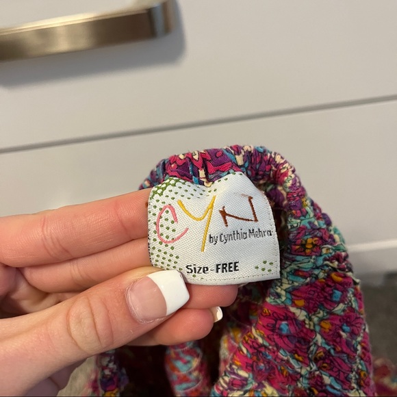 Cynthia Mehra Y2K Aztec Colorful Summer Strapless Dress - Picture 4 of 5